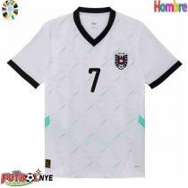 Camiseta Austria Marko Arnautovic #7 Visitante Equipación Eurocopa 2024 manga corta